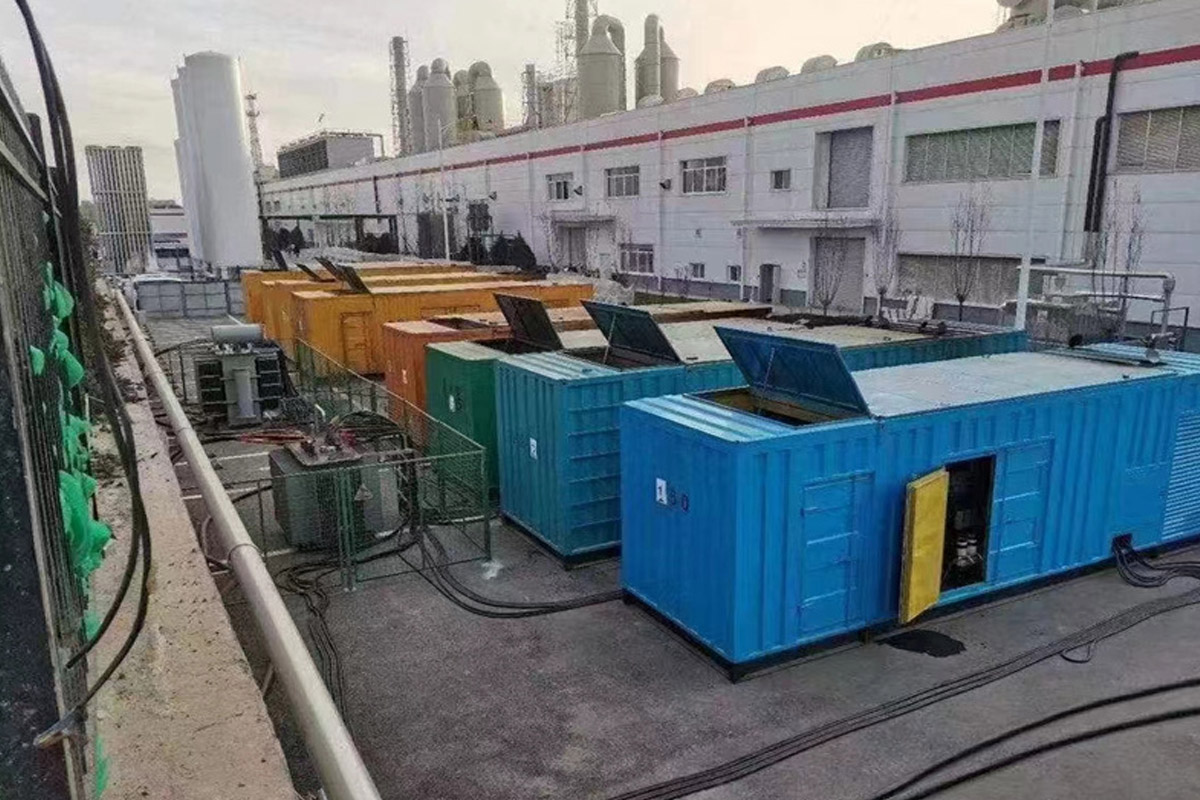叠彩发电机租赁施工现场